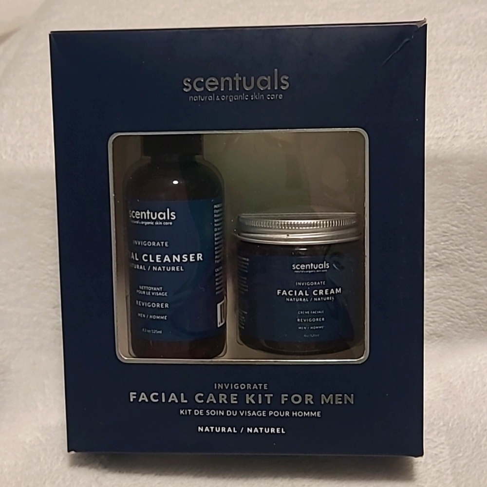 Scentuals, Men's Facial Cream, and Cleanser